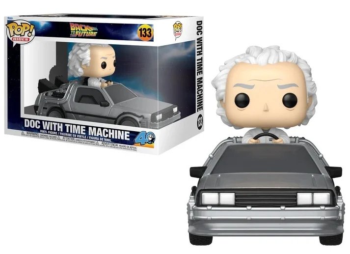 Pop Retour Vers Le Futur Ride DLX N° 133 Doc avec Time Machine - Retour vers le futur