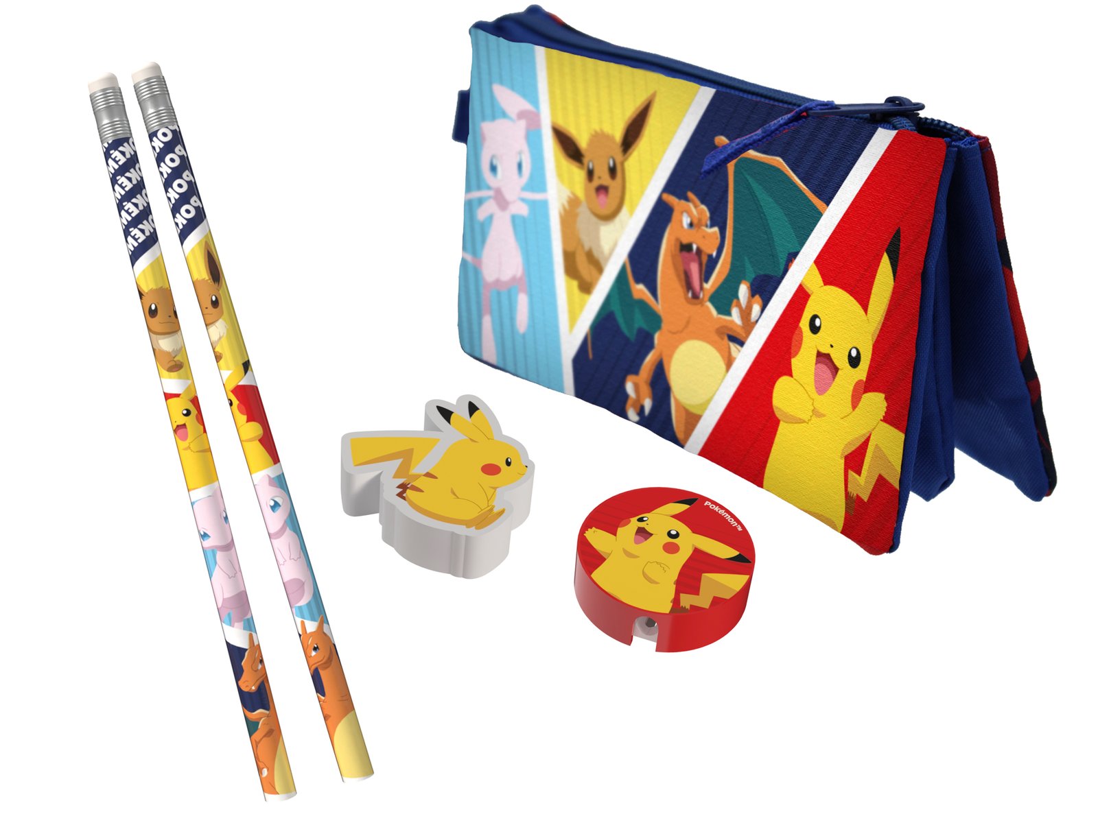 Papeterie Pokémon Set de avec une Trousse Triple 5pc