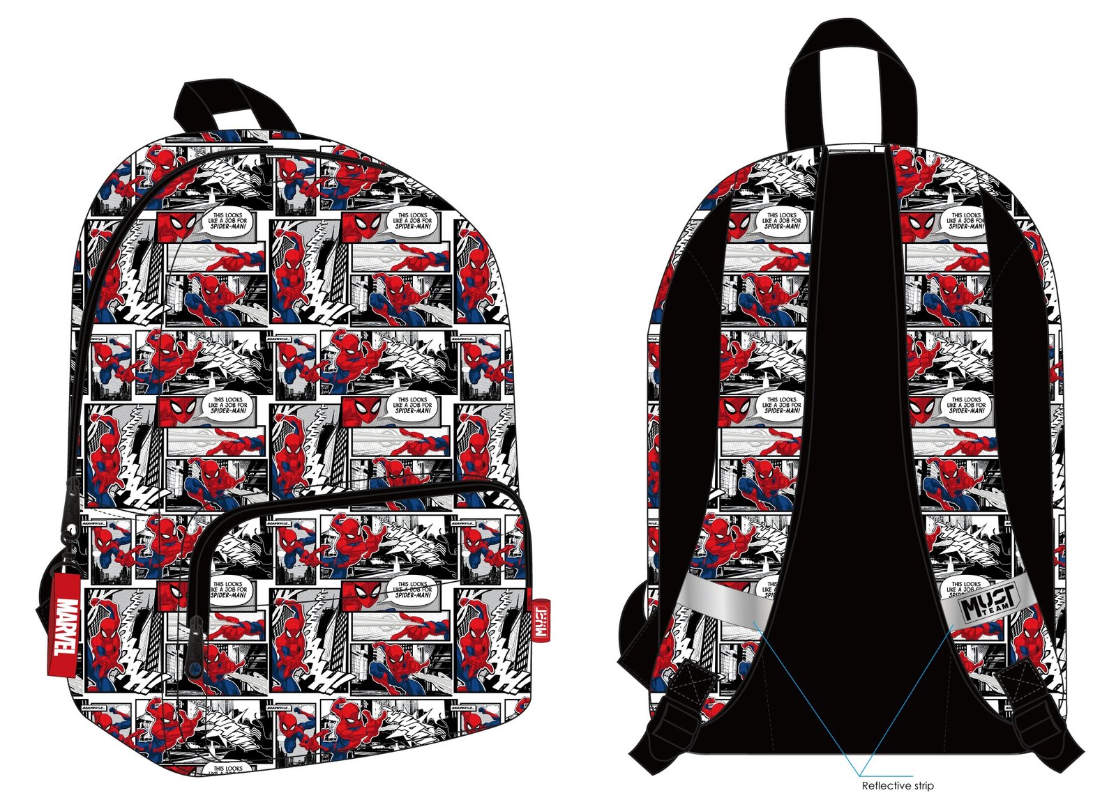 Sac Marvel SPIDER MAN à dos '41x29x17cm'