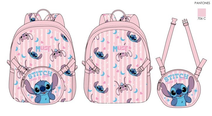 Sac Disney STITCH Must à dos un mini détachable