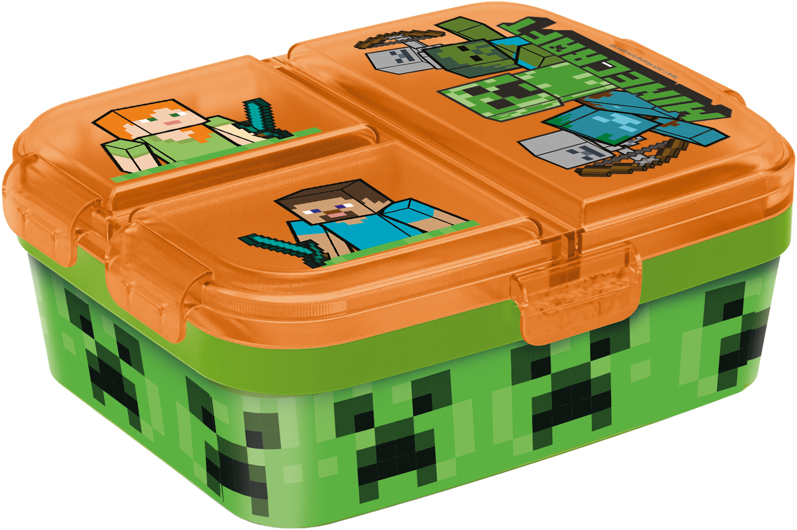 Article de cuisine Minecraft Creeper Boîtes à Tartines multi compartiment