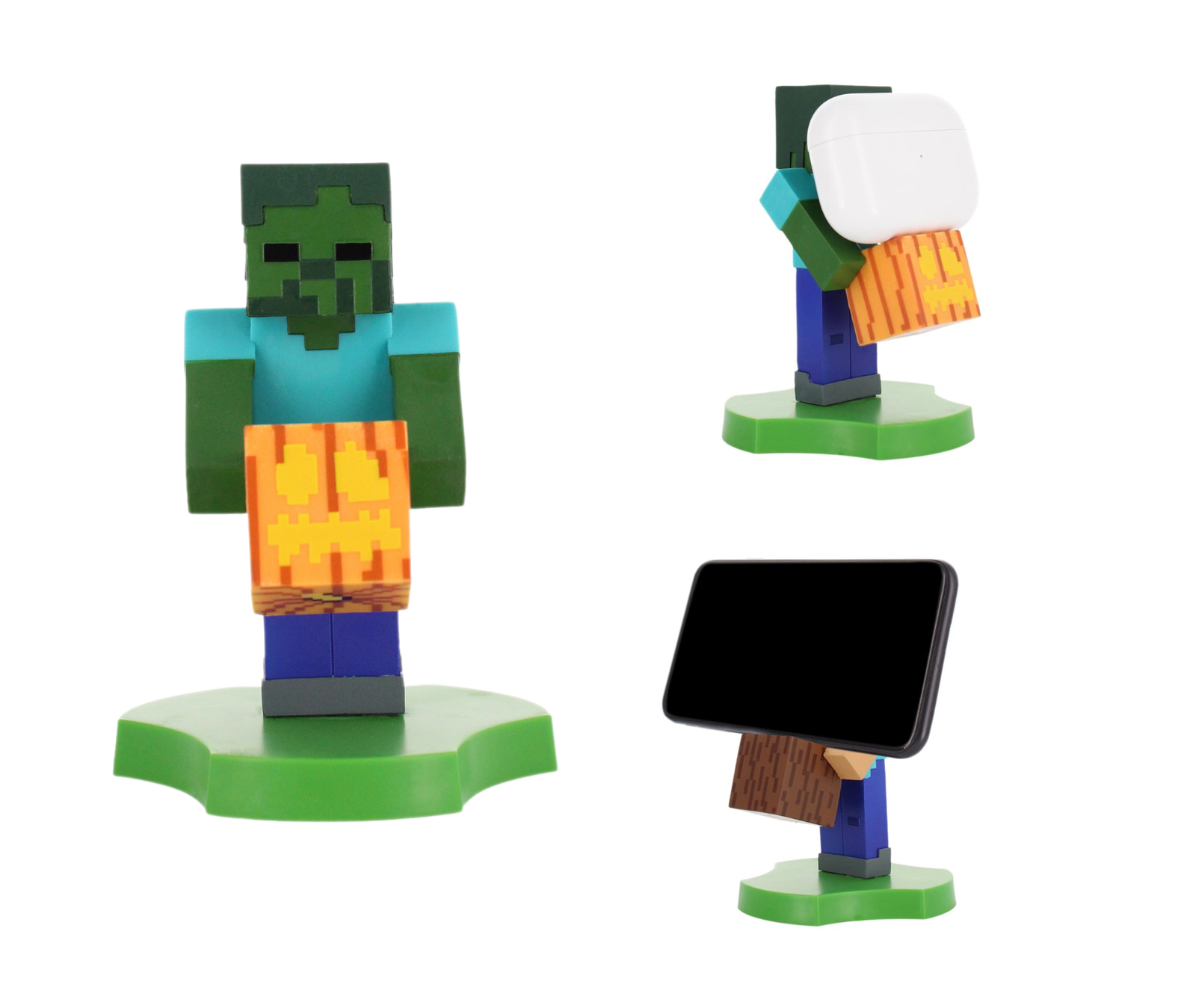 Figurine Minecraft Zombie Support Manette Portable 'Holdem' 11cm