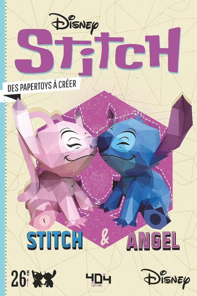 Livre Disney STITCH ET ANGEL UN PAPERTOY A CREER