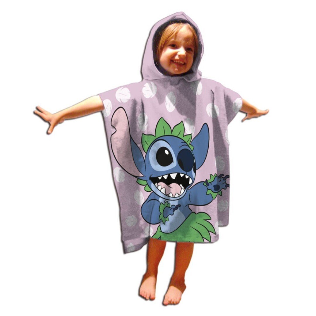 Article Disney Stitch "Rose" Poncho 55x110cm
