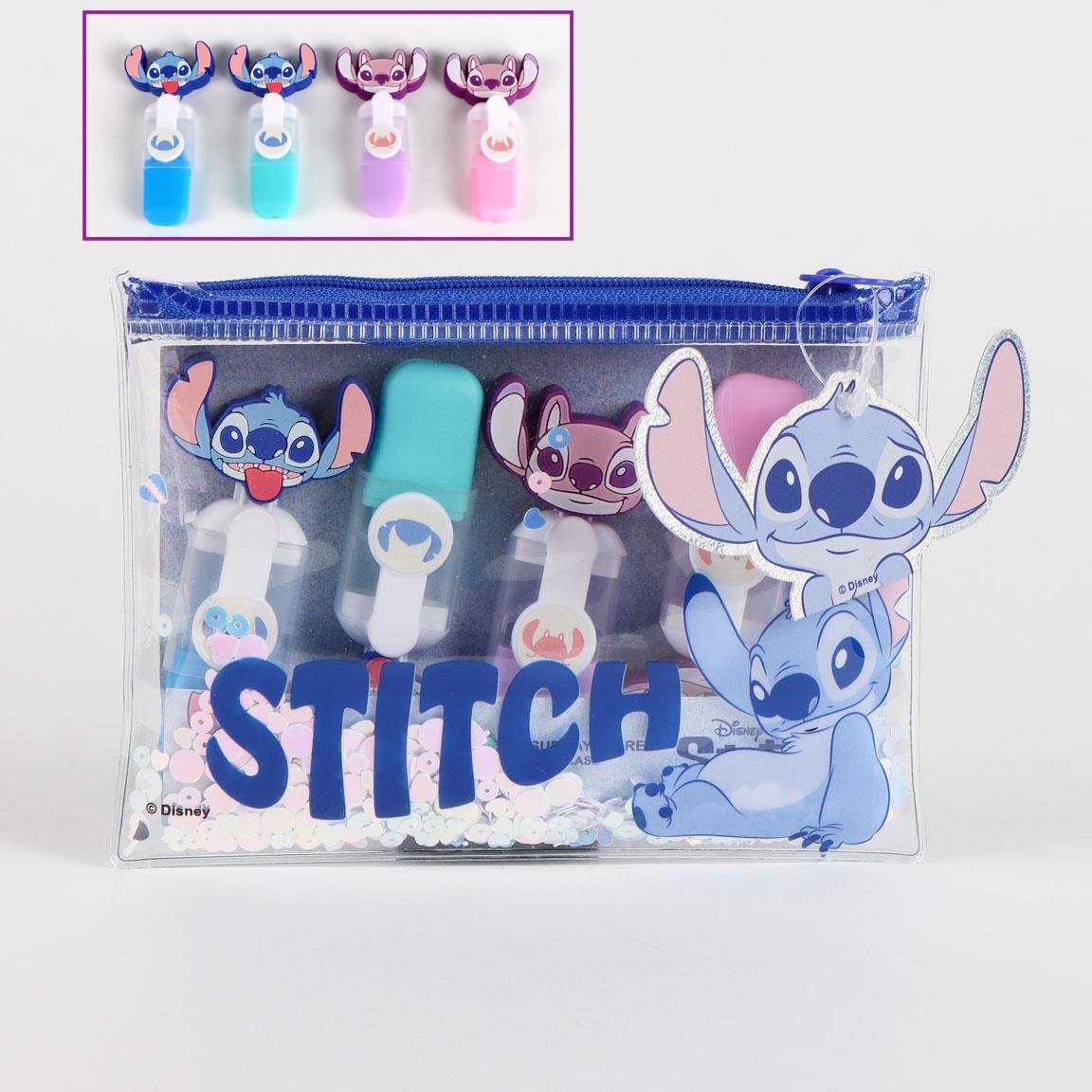 Papeterie Disney STITCH ANGEL Pack de 4 mini Surligneurs "head"