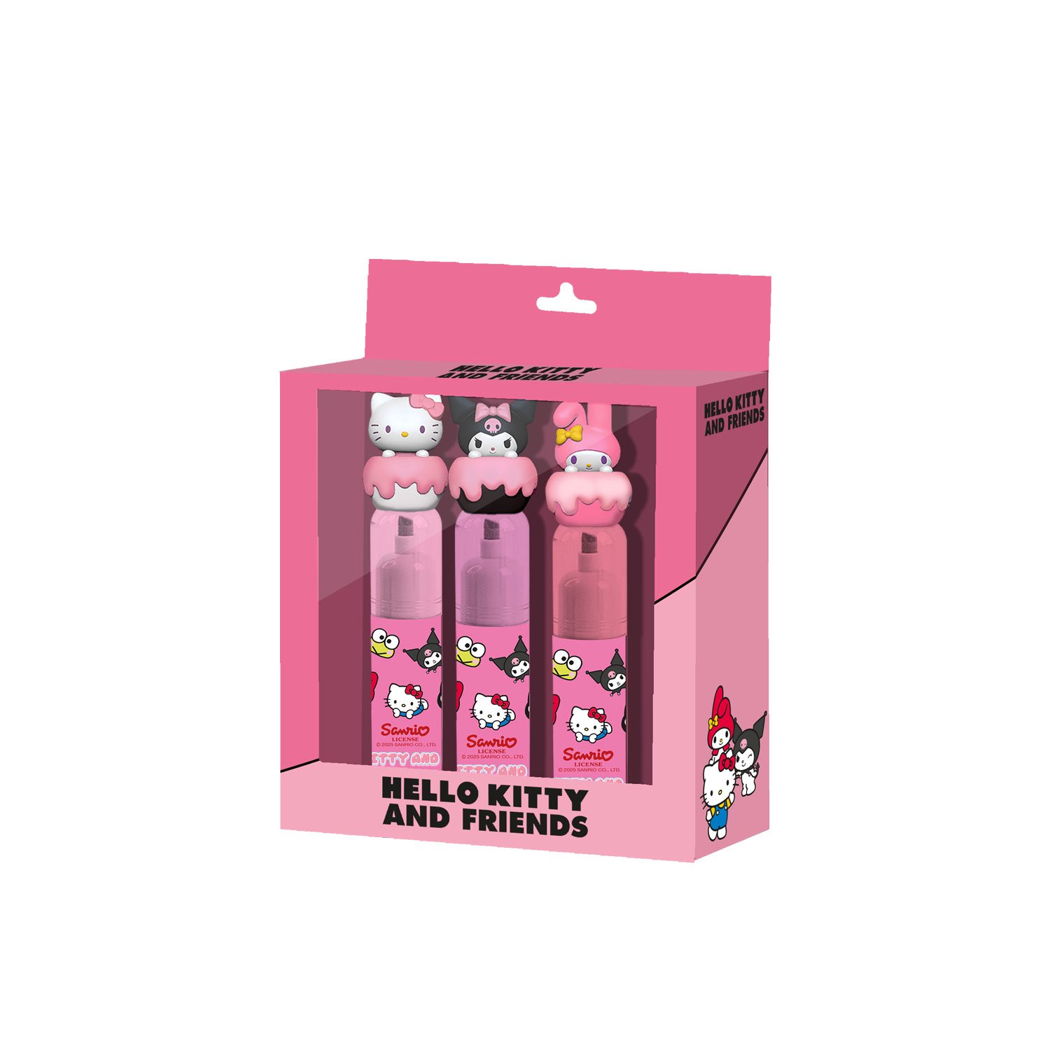 Papeterie Hello Kitty Friends Cake Pack de 3 Surligneurs