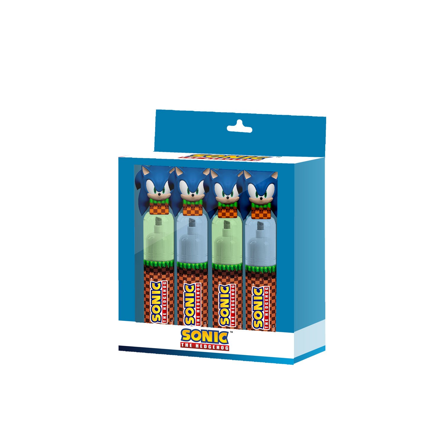 Papeterie Sonic Pack de 4 Surligneurs