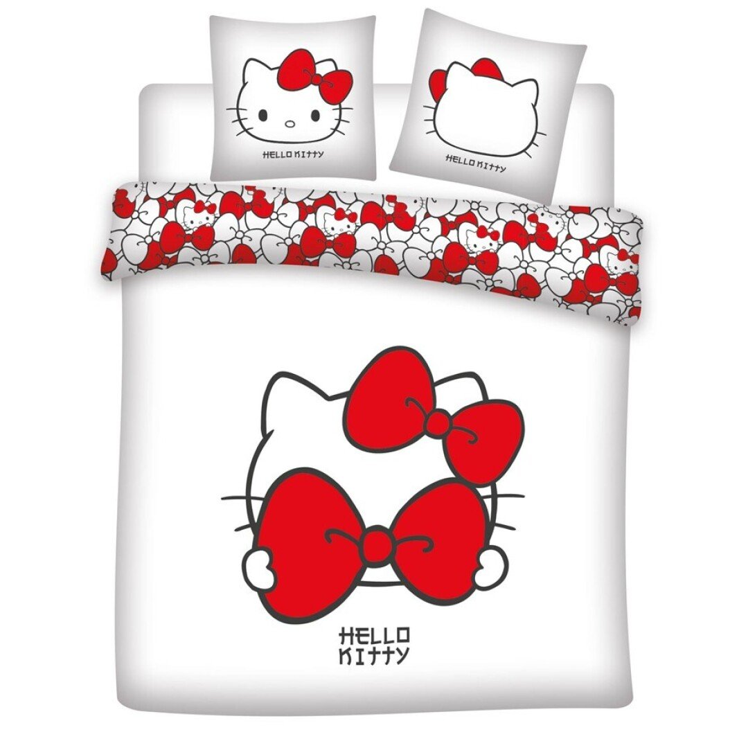 Literie Hello Kitty SANRIO Parure de lit 240x220cm 2x65x65cm