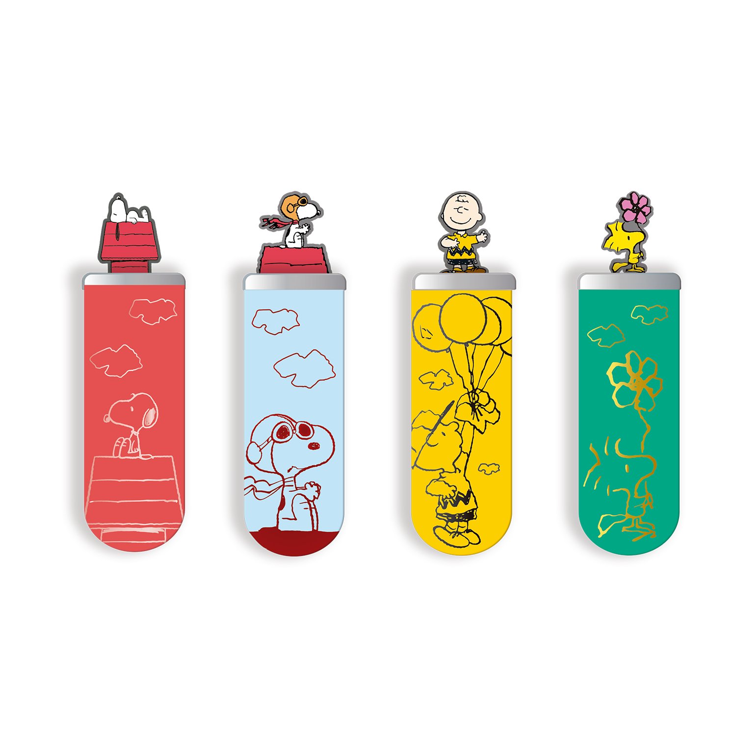 Marque-page Snoopy Set de 4 Marque Pages