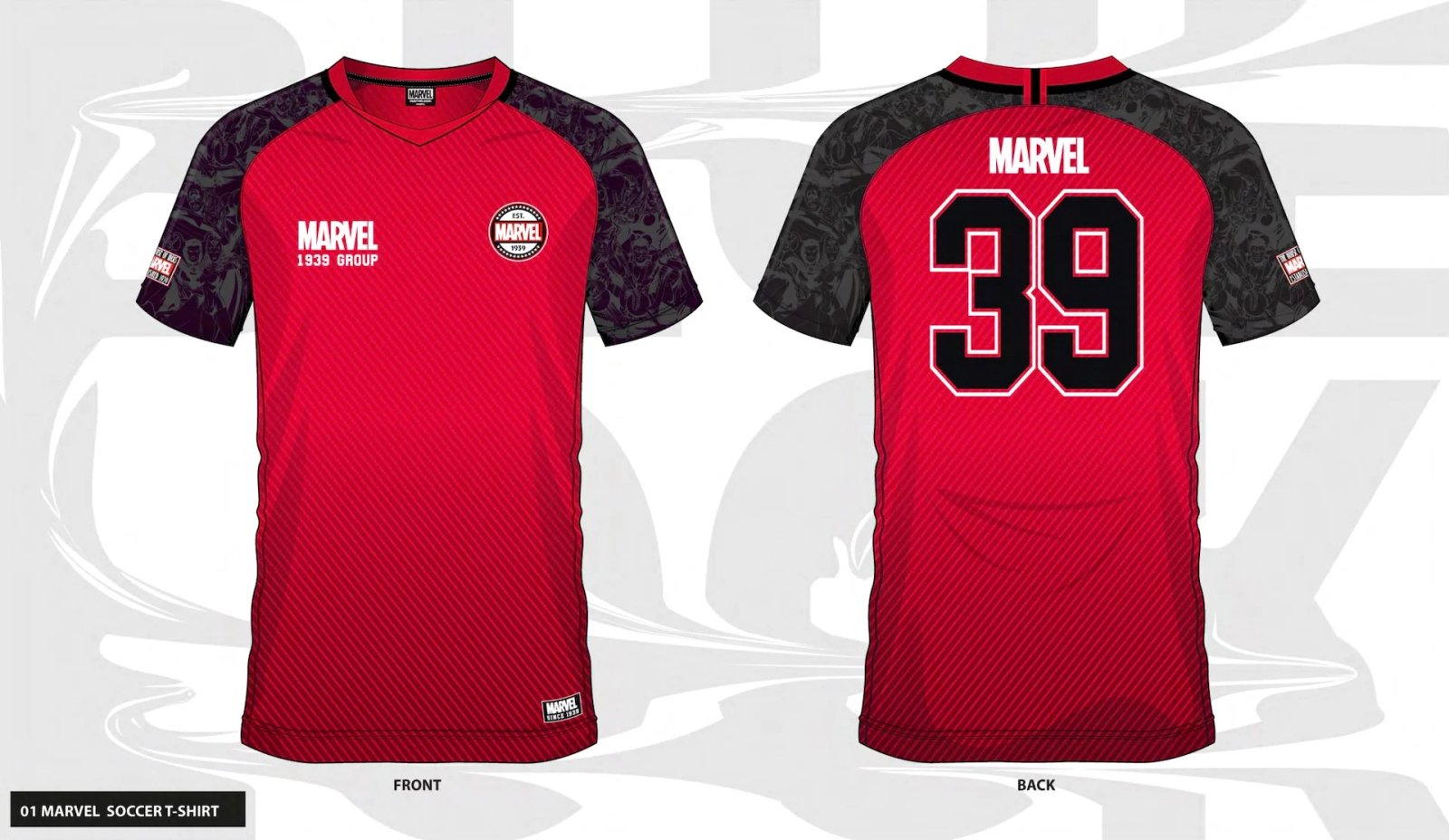 T-shirt Marvel 1939 Group Maillot de Foot Homme (M)