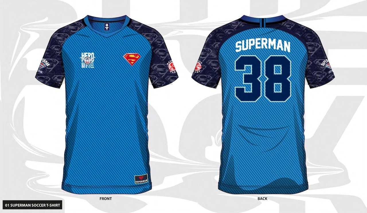 T-shirt DC Comics SUPERMAN 38 Maillot de Foot Homme (S)