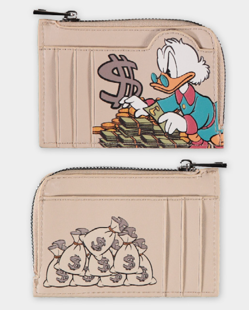 Portefeuille Disney Oncle Picsou Porte Cartes Beige