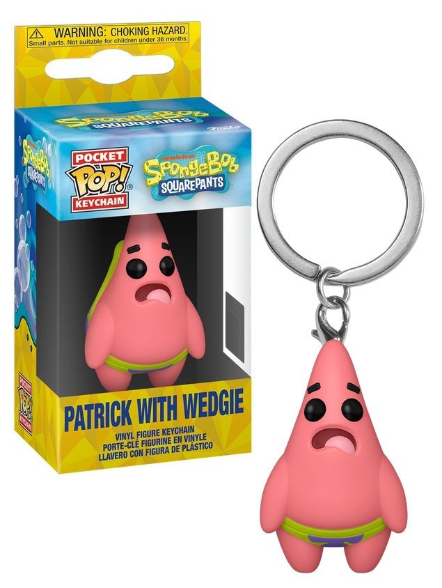 BOB L'ÉPONGE - Pocket Pop s Patrick avec Wedgie - Porte-clés P.O.P.