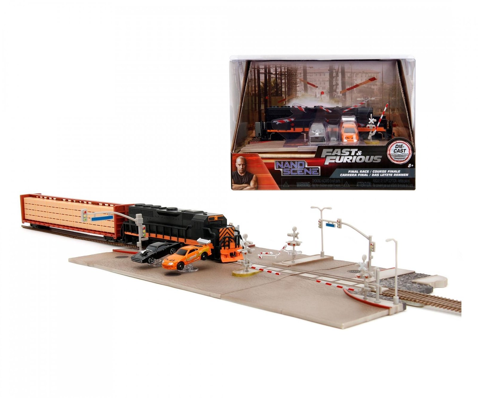 Figurine Fast & Furious NanoScène du Train Diorama