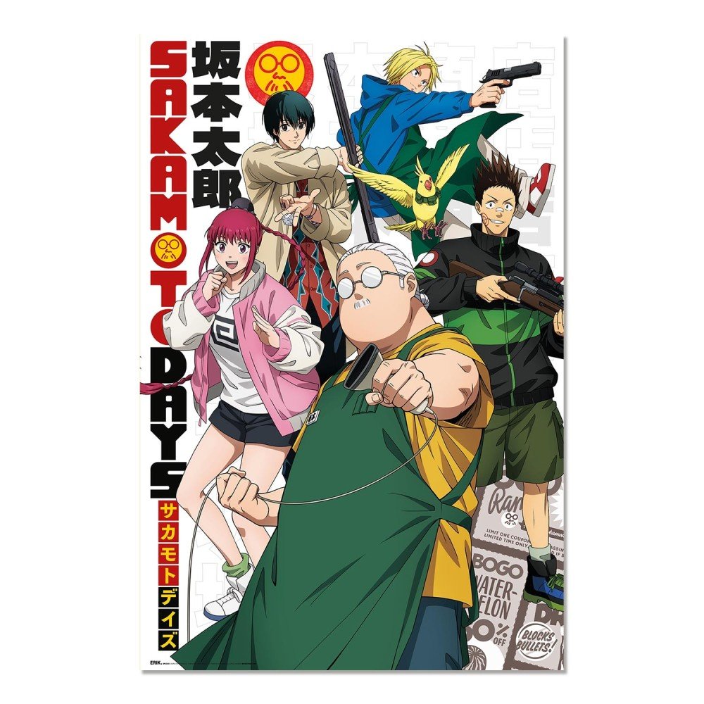Poster Sakamoto Days Characters 61 x 91cm