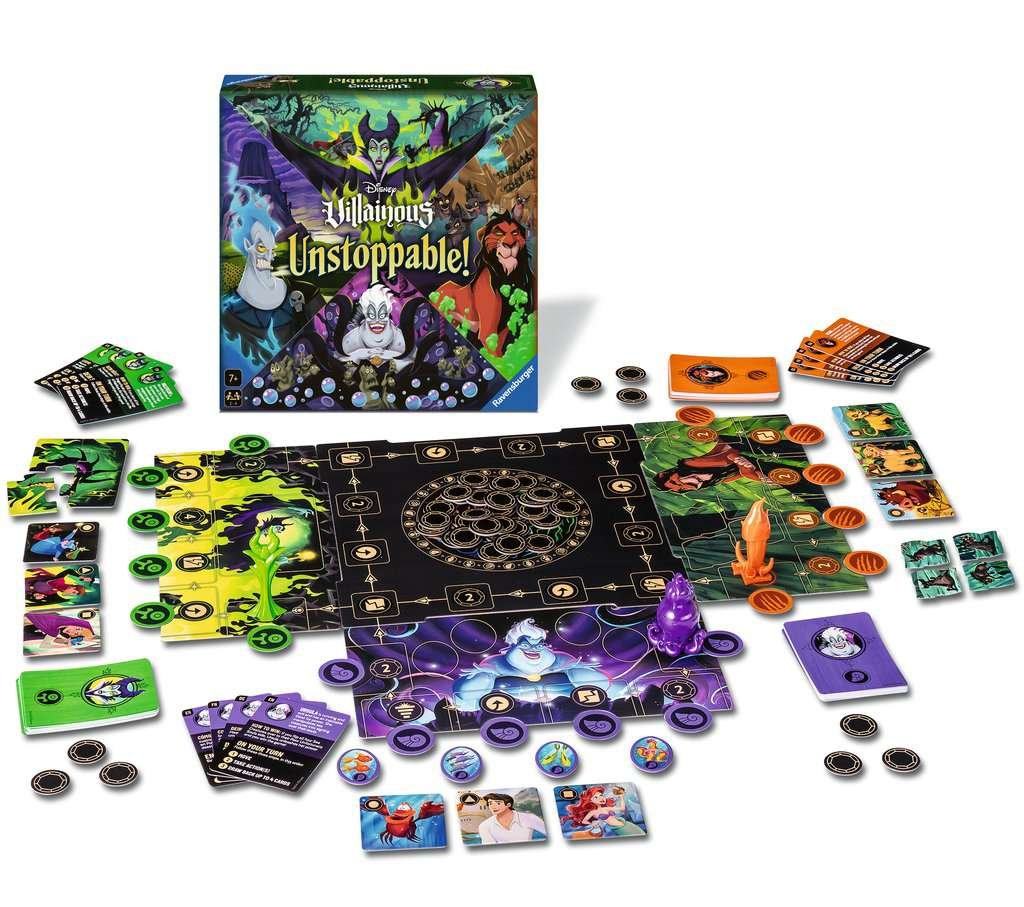 Jeu de société Disney VILLAINOUS Unstoppable plateau