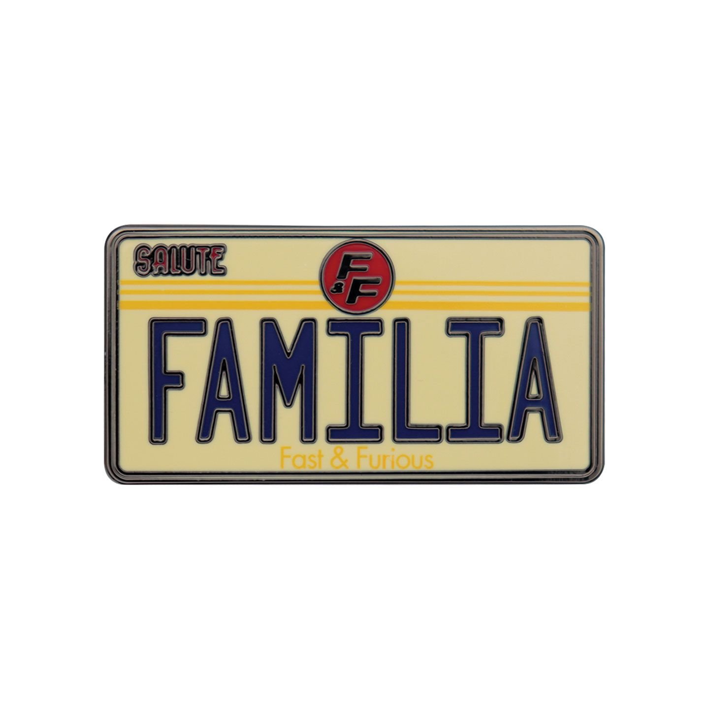 Pin Fast & Furious Familia License Plate 's Edition Limitée