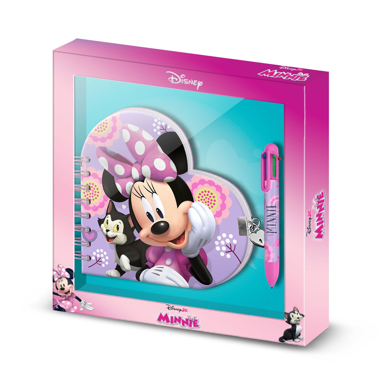 Papeterie Disney MINNIE Coeur Gift Box Journal Intime