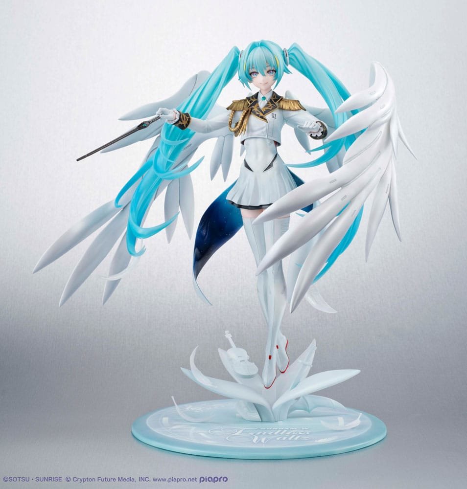 HATSUNE MIKU - GUNDAM X Lucra Wing Zero - Statuette 27 cm