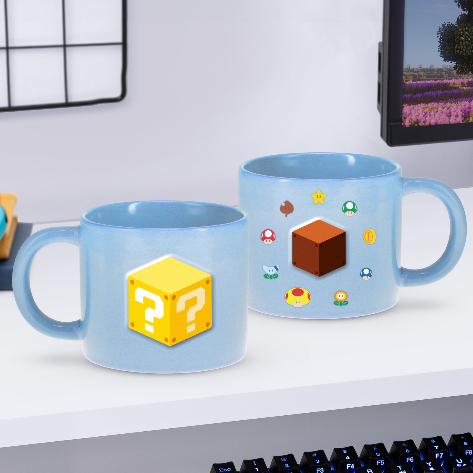 Mug Nintendo SUPER MARIO Symboles Gravé 400ml