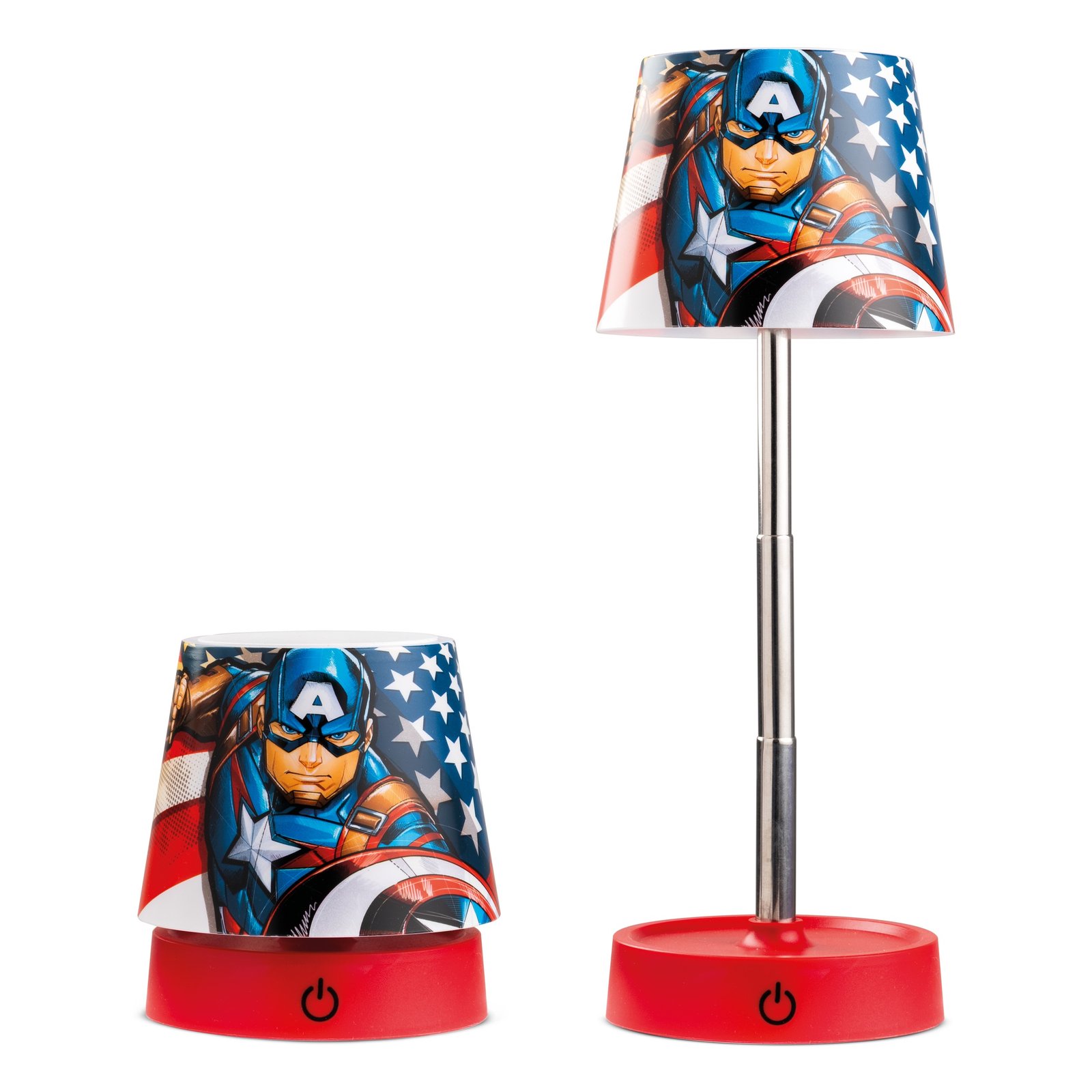 MARVEL - CAPTAIN AMERICA de Bureau LED Rechargeable - Lampe 11 cm