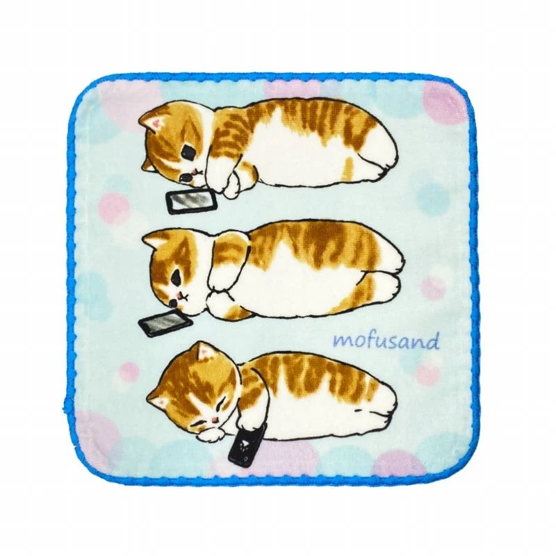 Serviette MOFUSAND Chaton Nyan Téléphone Mini 25x25cm