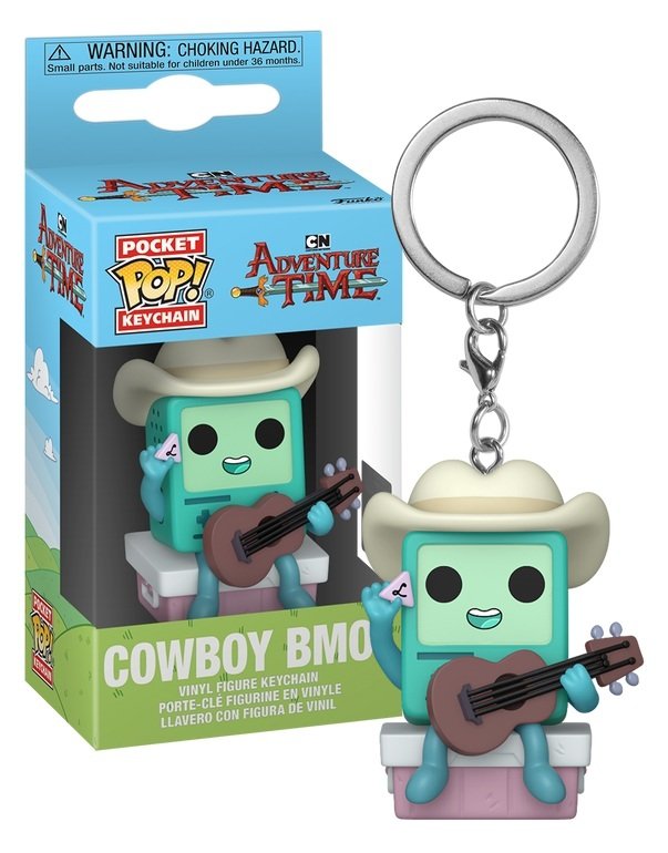 Porte-clés Adventure Time Pocket Pop Cowboy BMO avec guitare