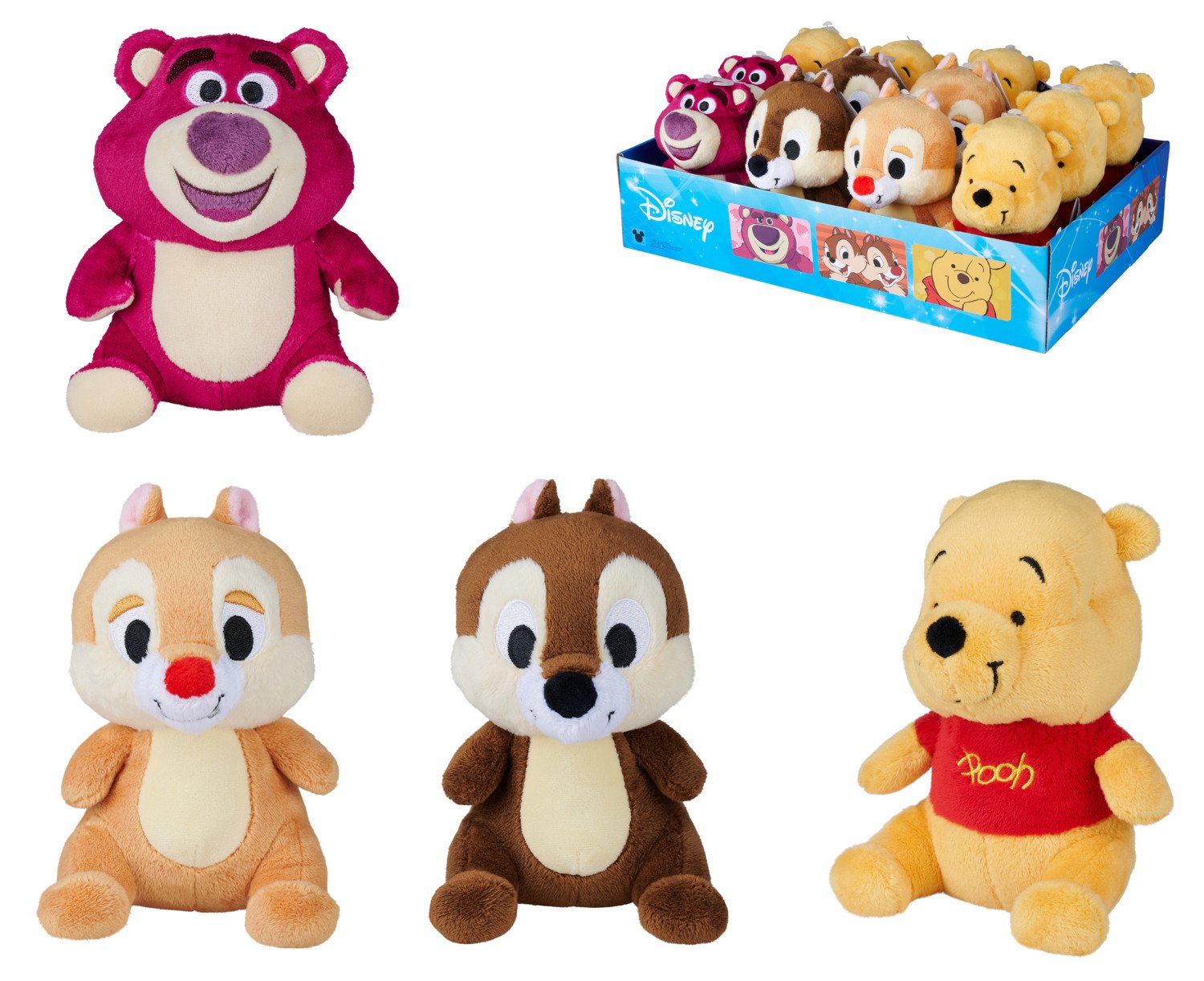 Peluche Disney Classic Display de 12 s 17cm 4 Modèles