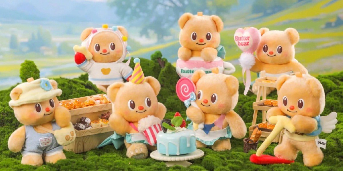 Figurine Butterbear Party Display de 6 s 15cm - Peluches & mascottes kawaii