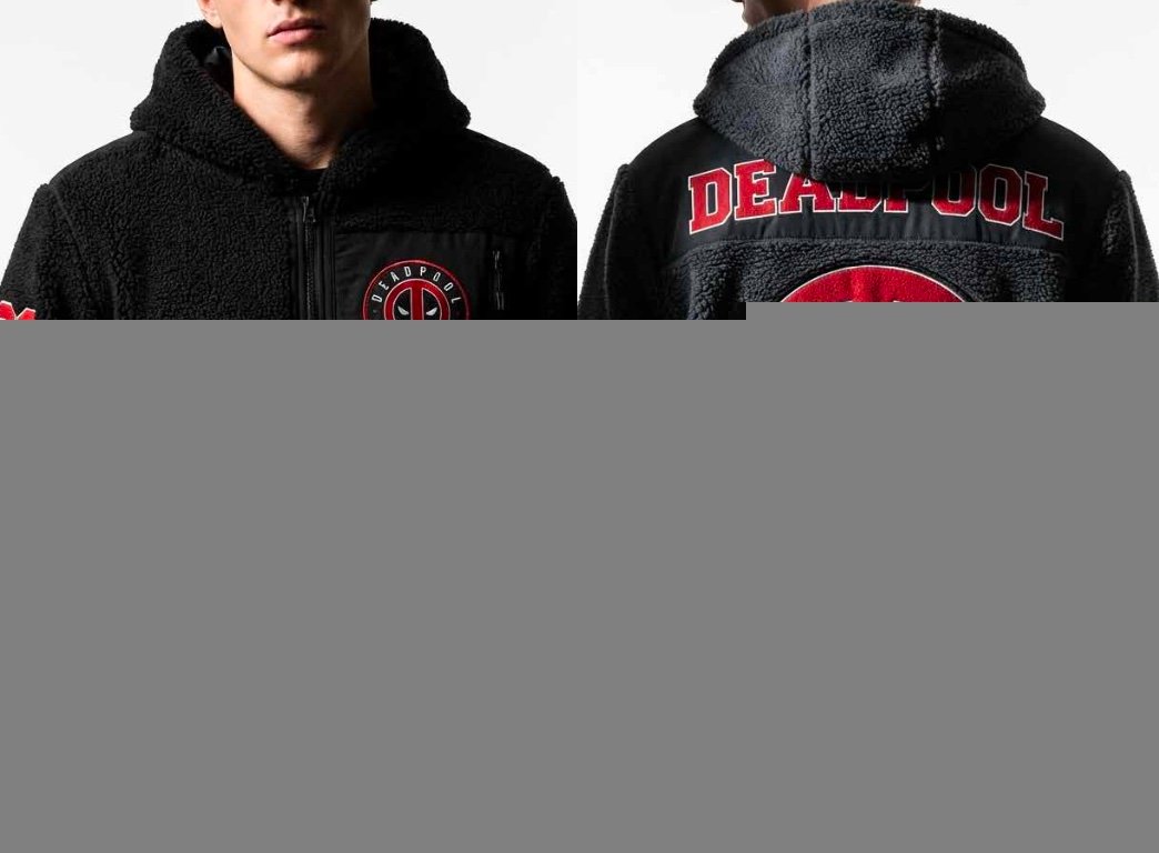 Pull Marvel Deadpool Veste Polaire Sherpa (S)