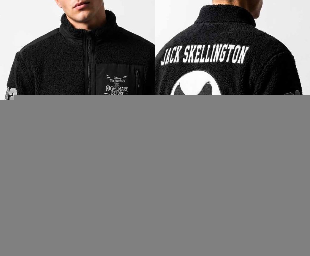 Pull Disney Jack Skellington Veste Polaire Sherpa (L)