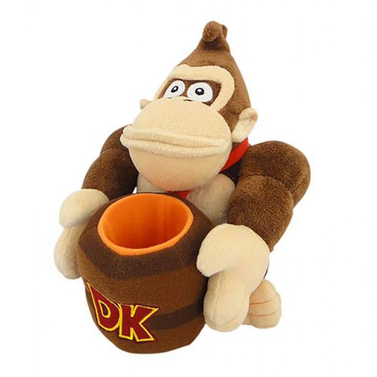 Peluche Nintendo SUPER MARIO Donkey Kong avec baril 21cm - Donkey Kong