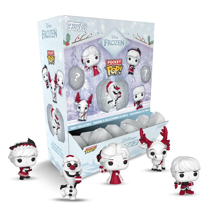 Mystery Mini Disney LA REINE DES NEIGES Pocket POP Amber (BOX 12 Boules à Neige) - La Reine des neiges