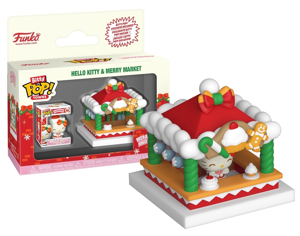 Pop Hello Kitty HOLIDAY Bitty Town Marché de Noel