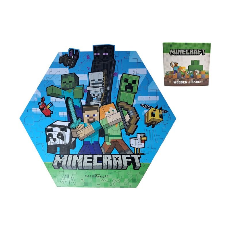 Puzzle Minecraft en bois 130pc