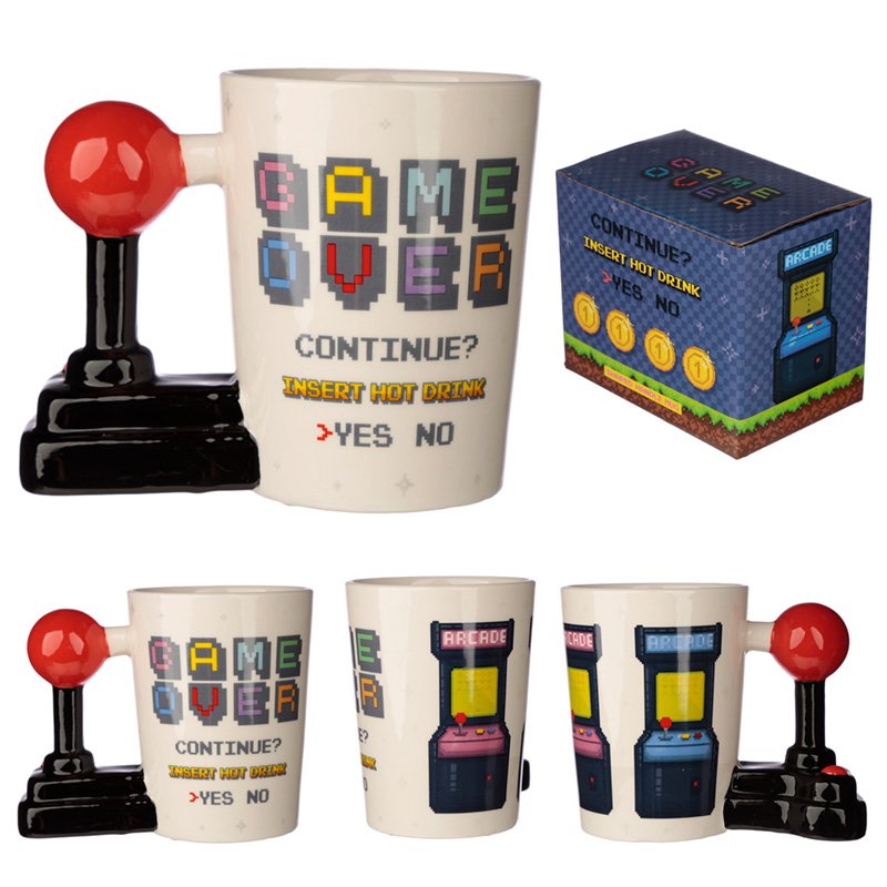 Mug Arcade GAME OVER Joystick avec Anse 3D 400ml