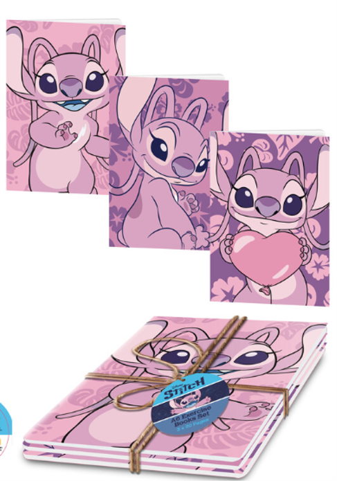 Papeterie Disney ANGEL Set de 3 Livres d'Exercices