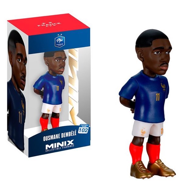 Figurine Football FRANCE Dembélé Minix Coupe du Monde 12cm