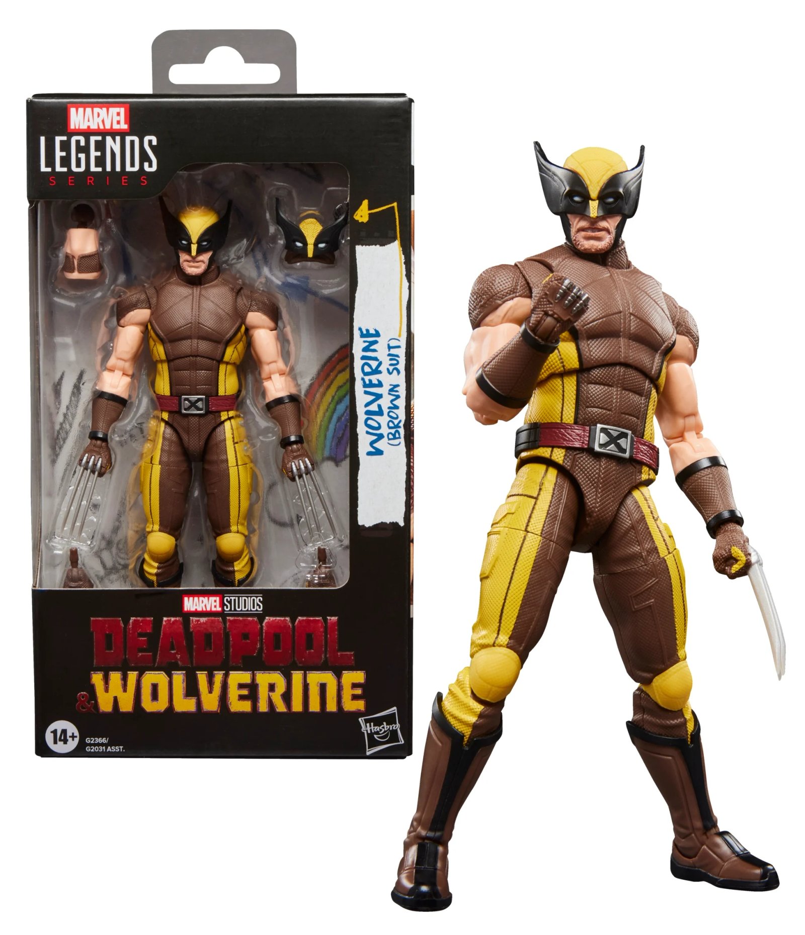 Figurine Marvel DEADPOOL WOLVERINE (Brown Suit) Fig Legends Series 15cm - Deadpool
