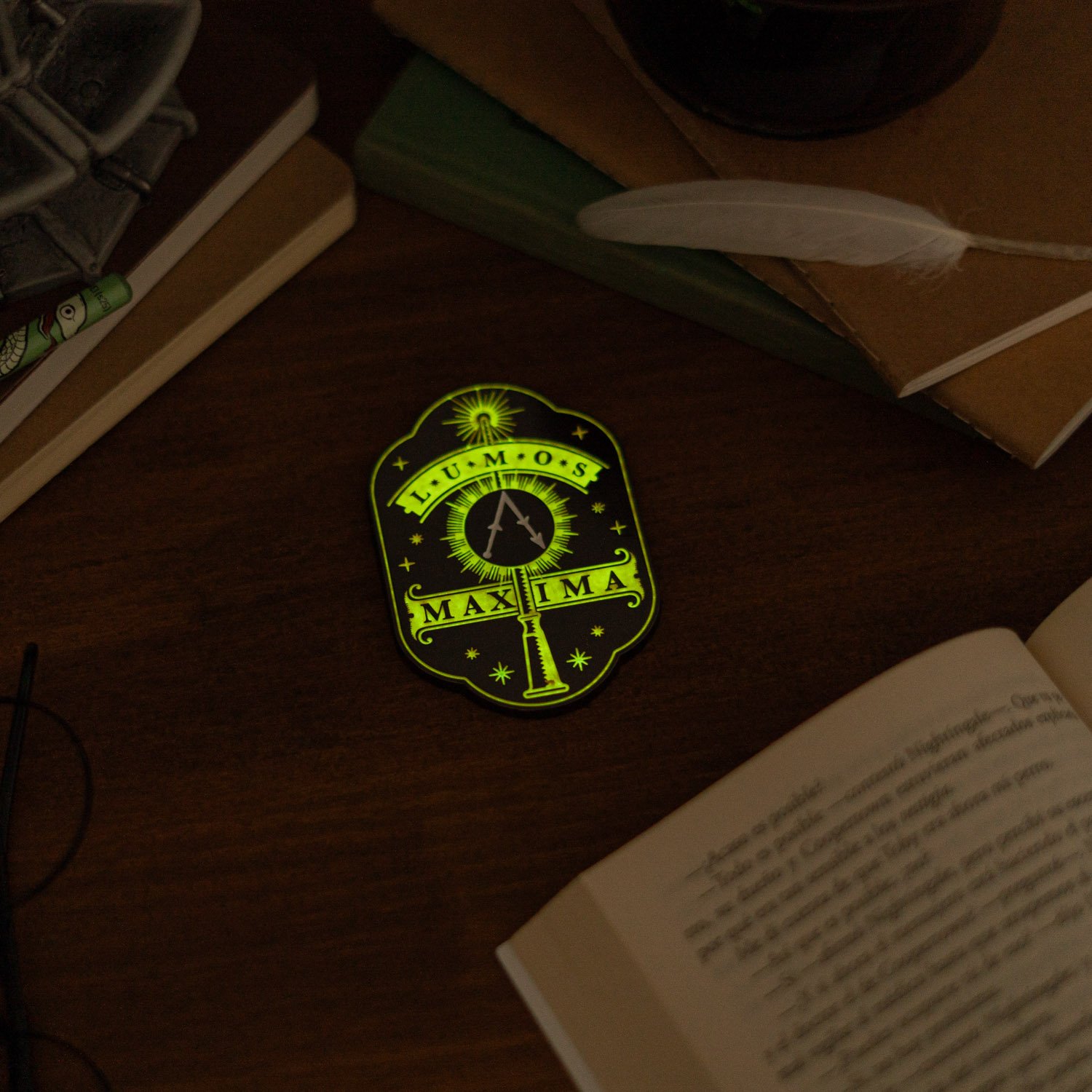 Magnet Harry Potter Lumos Maxima en Métal 'Phosphorescent'