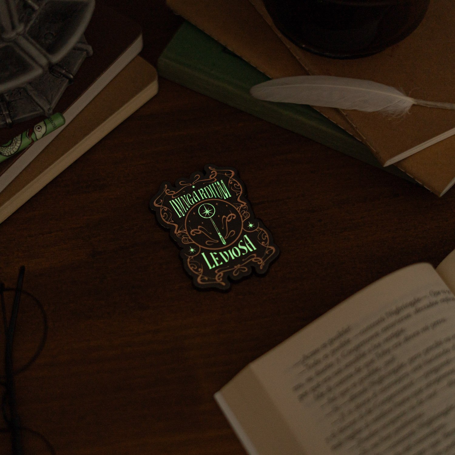 Magnet Harry Potter Wingardium Leviosa en Métal 'Phosphorescent'
