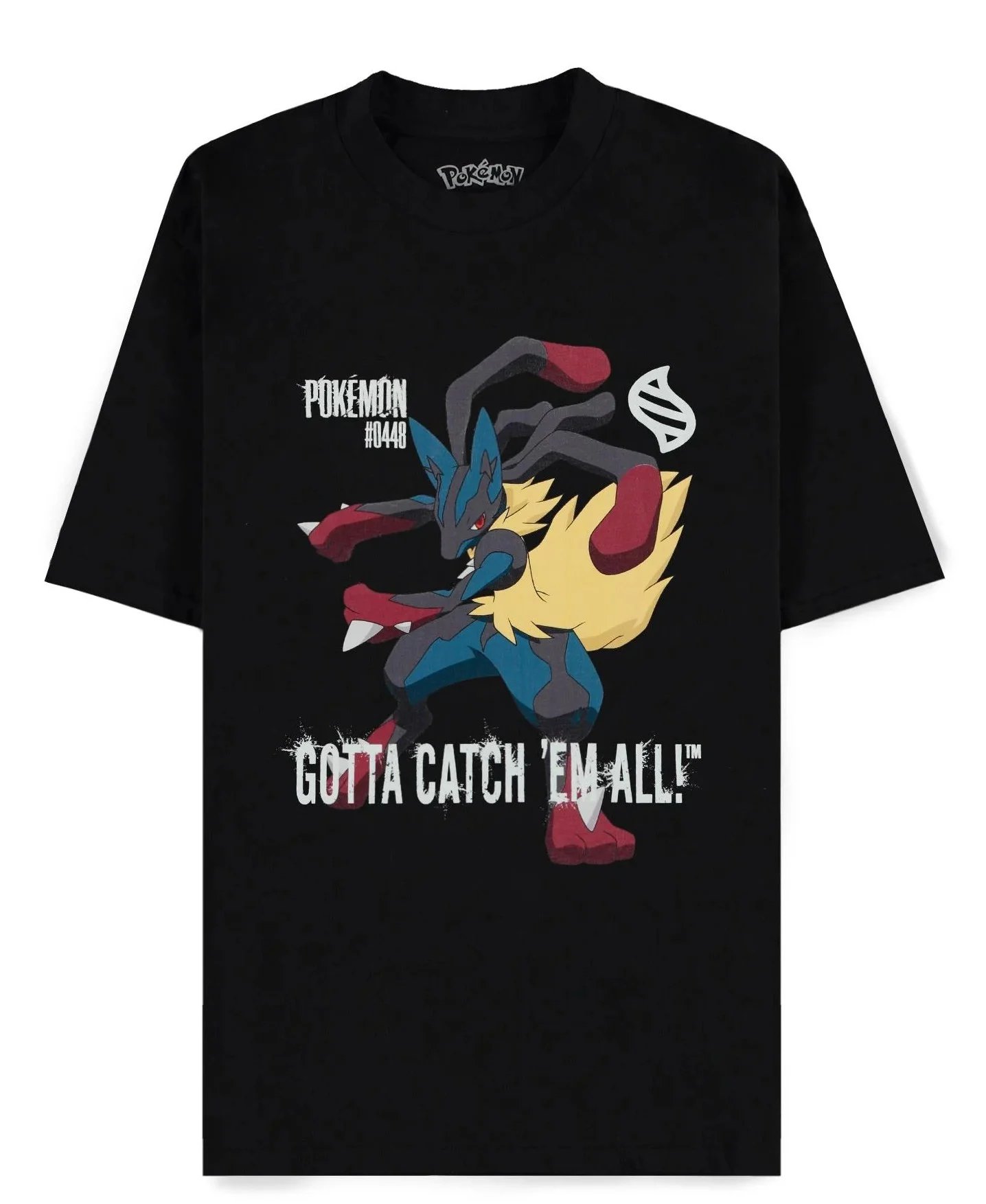 T-shirt Pokémon Mega Lucario T Shirt Loose Fit Homme (XL)