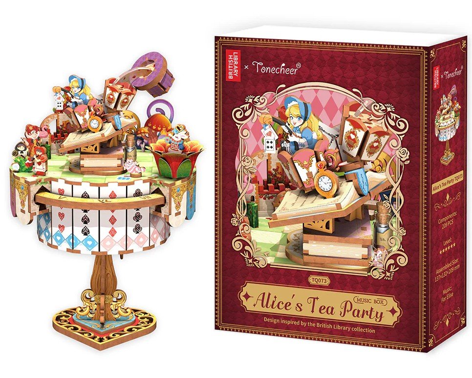 Décoration Disney LE GOUTER D'ALICE Boite Musicale DIY 209pcs - Décoration