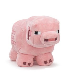 Peluche Minecraft Cochon 18cm