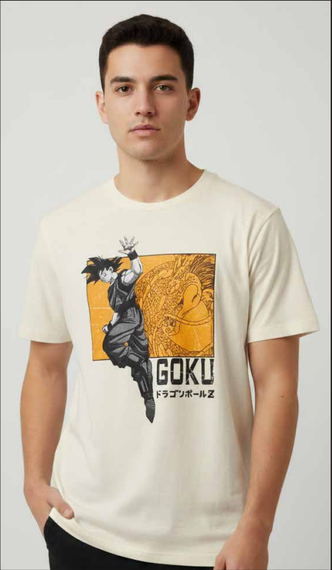 T-shirt Dragon Ball Z Goku T Shirt Homme (XL)