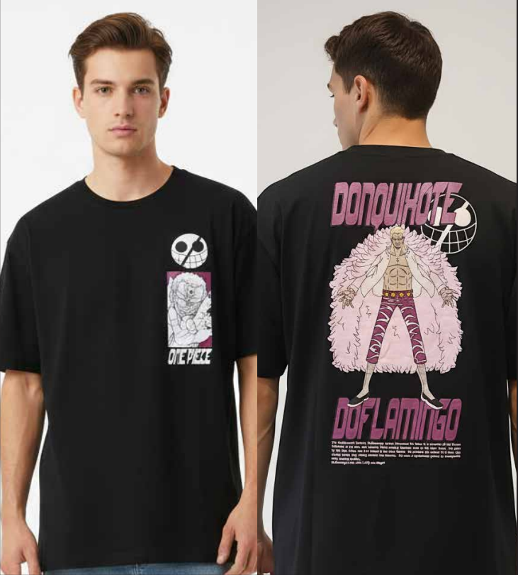 T-shirt One Piece Donquihote Doflamingo T Shirt Homme (XXL)