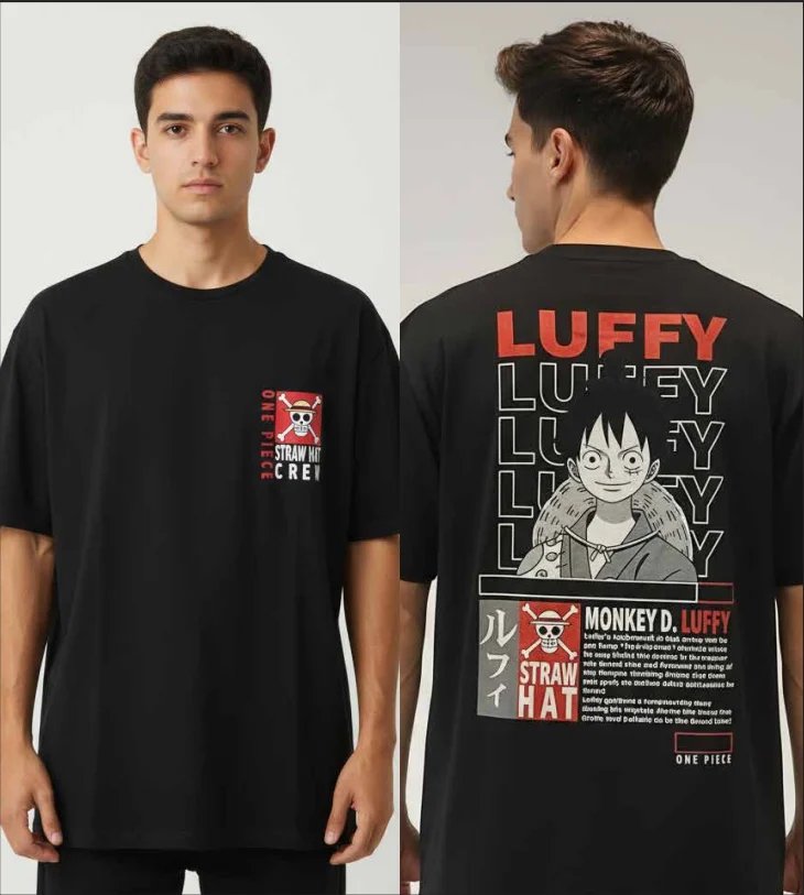 T-shirt One Piece Monkey D. Luffy T Shirt Homme (M)