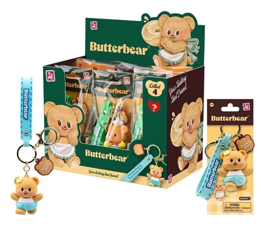 Porte-clés Butterbear Everyday Series 1 Assortiment 12 Porte Clés 5cm - Butterbear