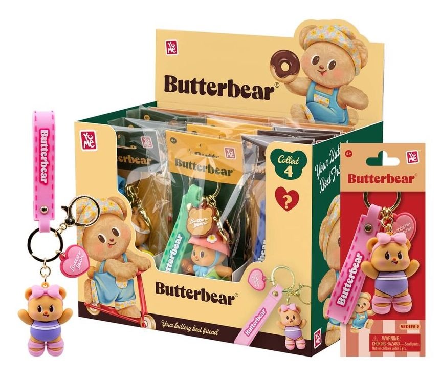 Porte-clés Butterbear Everyday Series 2 Assortiment 12 Porte Clés 5cm - Butterbear