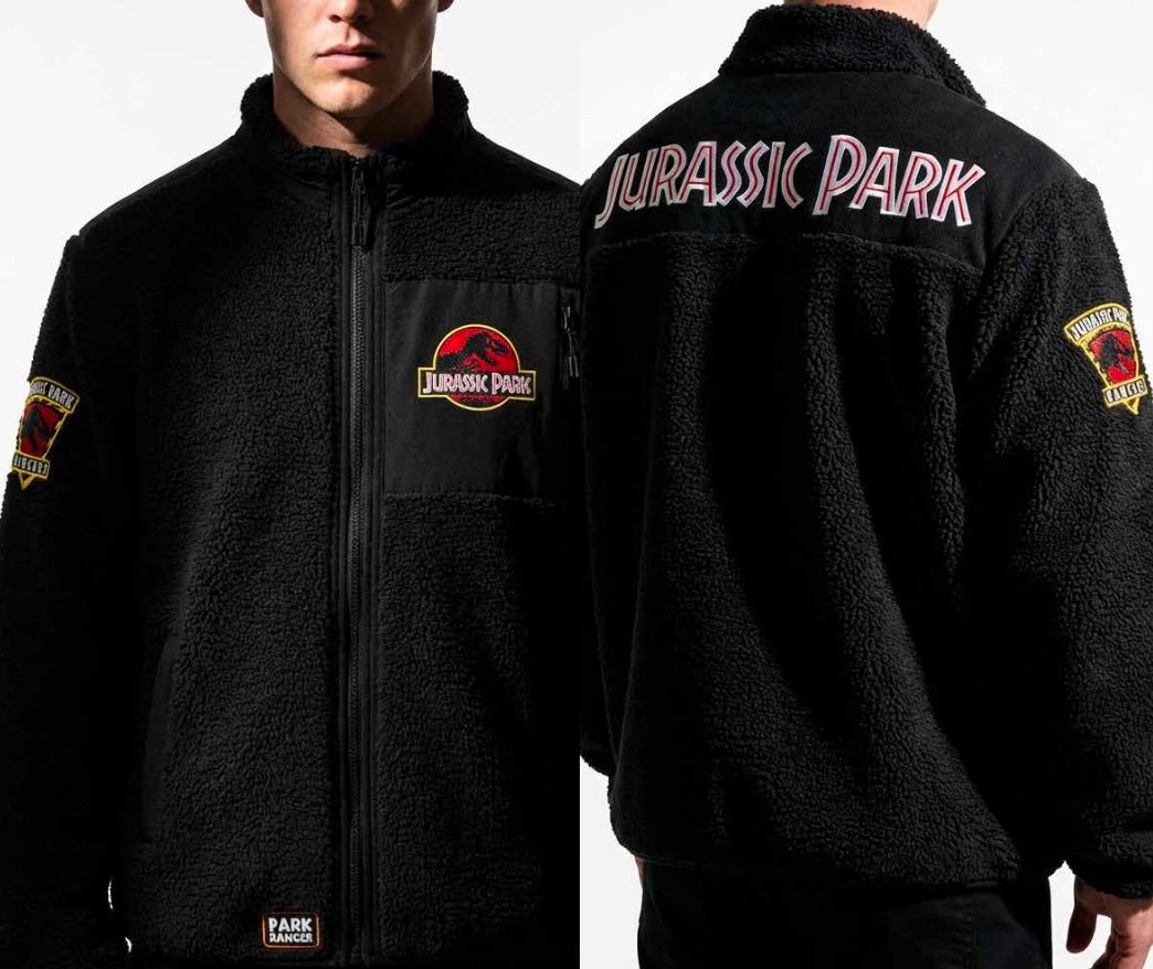 Pull Jurassic Park Logo Veste Polaire Sherpa (M)